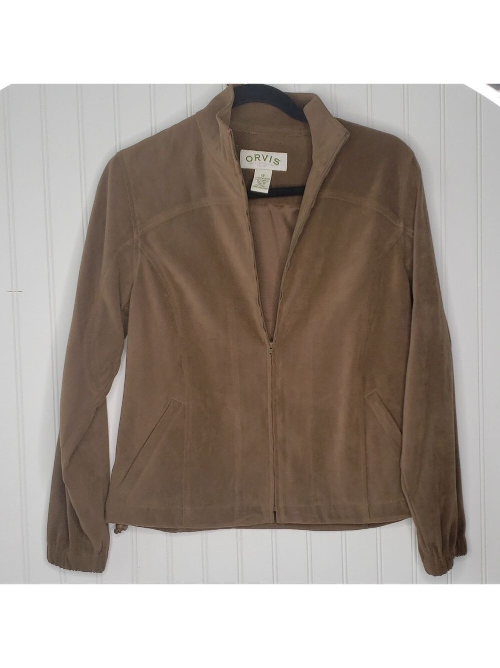Orvis Brown Zip up Jacket Size 6 Petite